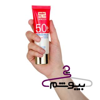 ژل کرم ضد آفتاب ساین اسکین مدل Syn Shield با SPF50 مناسب پوست چرب حجم 50 میلی لیتر